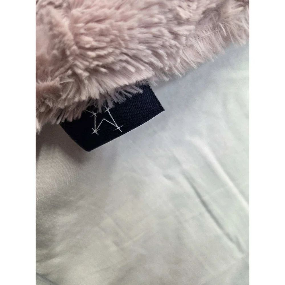 Starlight Minky Blanket 48x58 Pink Soft Plush Throw Cleaned Air Dried